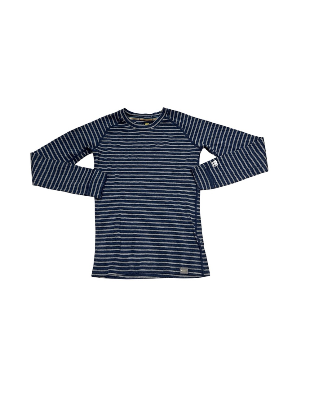 Meriwool layers Kids Navy and White Striped Long-Sleeve Tee